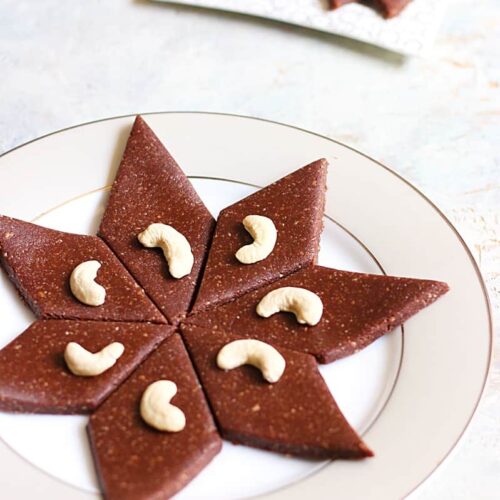 Chocalate kaju Barfi