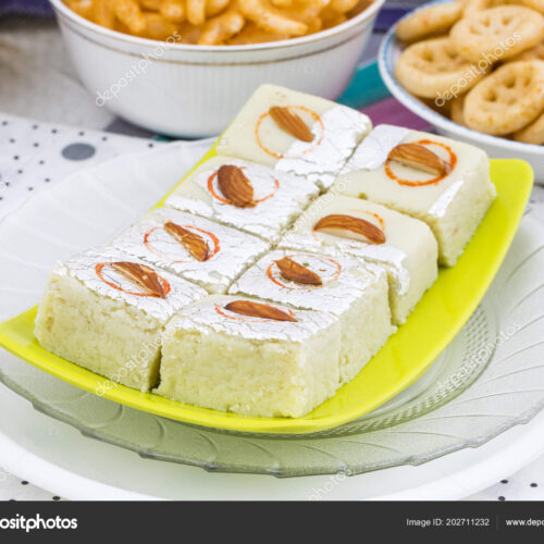 khoya Char badam barfi